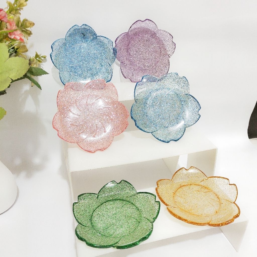 Souvenir Tatakan Gelas Piring Mini Cantik dan Mewah size 13cm Souvenir pernikahan Murah Kerajinan