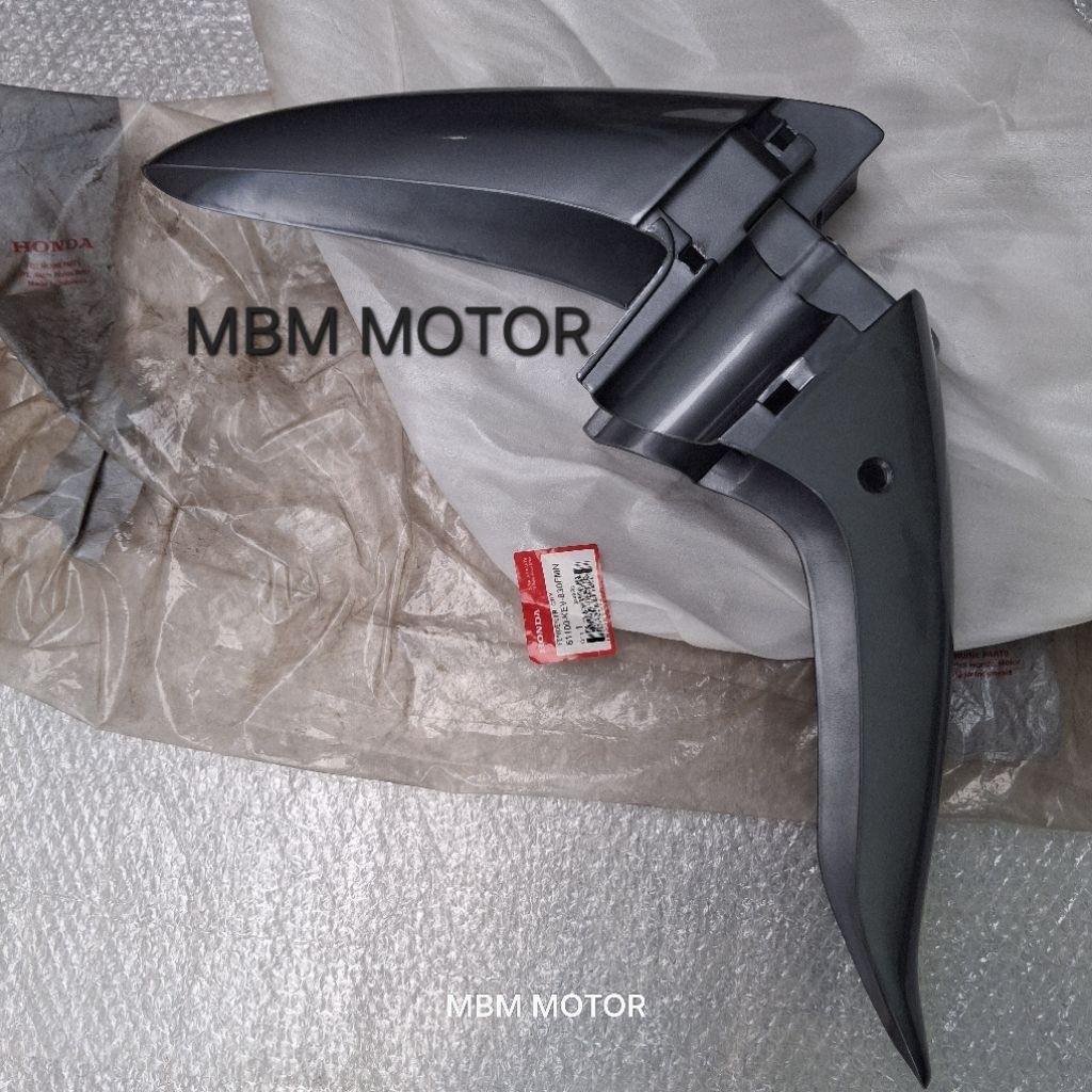 SPAKBOR SLEBOR FENDER DEPAN HONDA SUPRA X100 X 100 XX ABU GREY ORI AHM 61100-KEV-880FMN