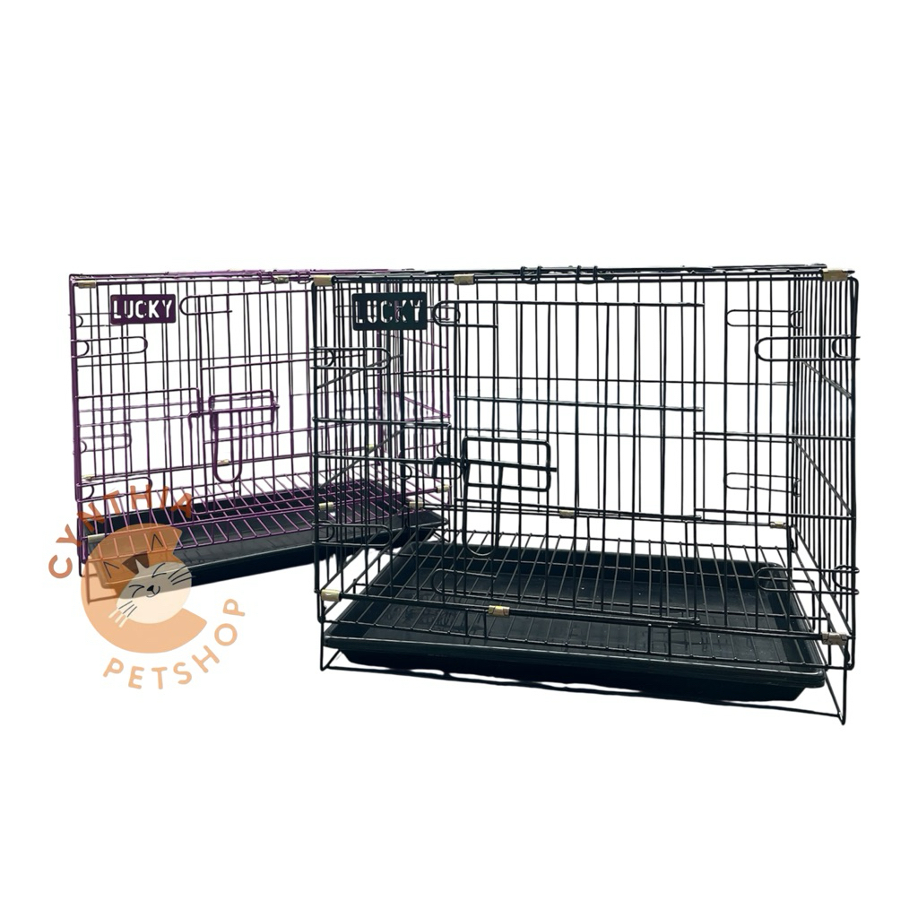 KANDANG Kucing/Anjing 47 cm – Besi Lipat, Tebal & Kuat