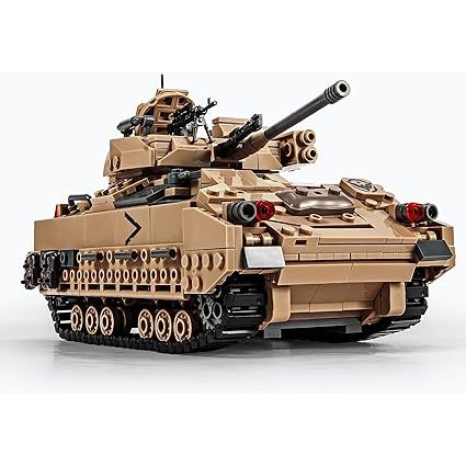 Military Series M2 Bradley Tank MOC Building Blocks and Engineering Toy