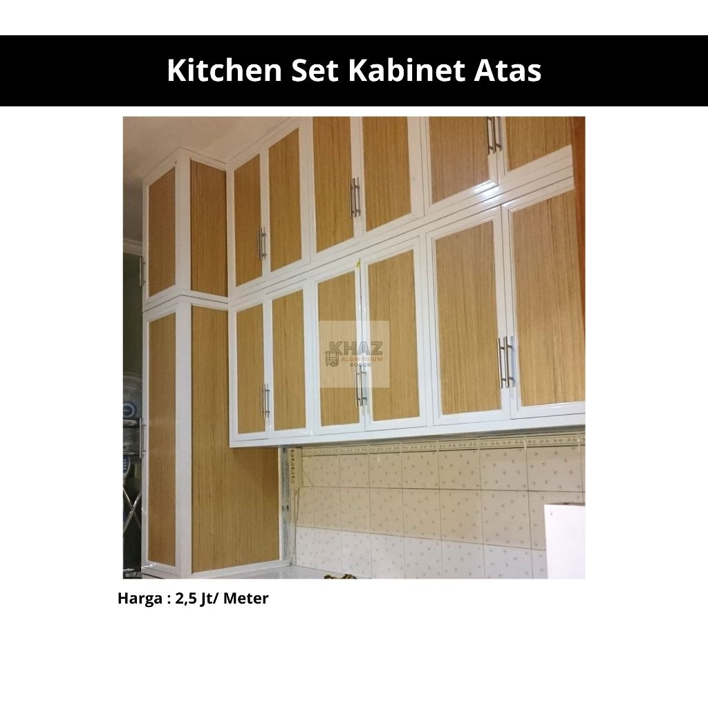 Kitchen Set Kabinet Atas Model Serat Kayu Harga Permeter