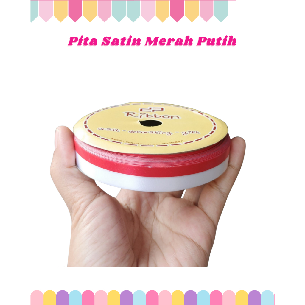 

PITA JEPANG MERAH PUTIH 1,3 CM INDONESIA HUT RI 17 Agustus Dirgahayu Kemerdekaan Bendera Merah Putih