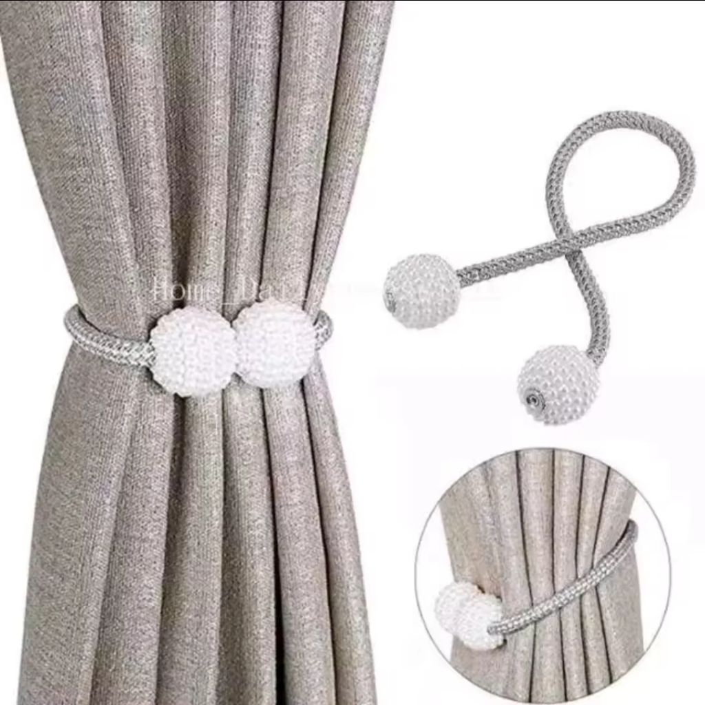 TALI MUTIARA MAGNET TALI PENGIKAT GORDEN MEWAH CANTIK ELEGAN