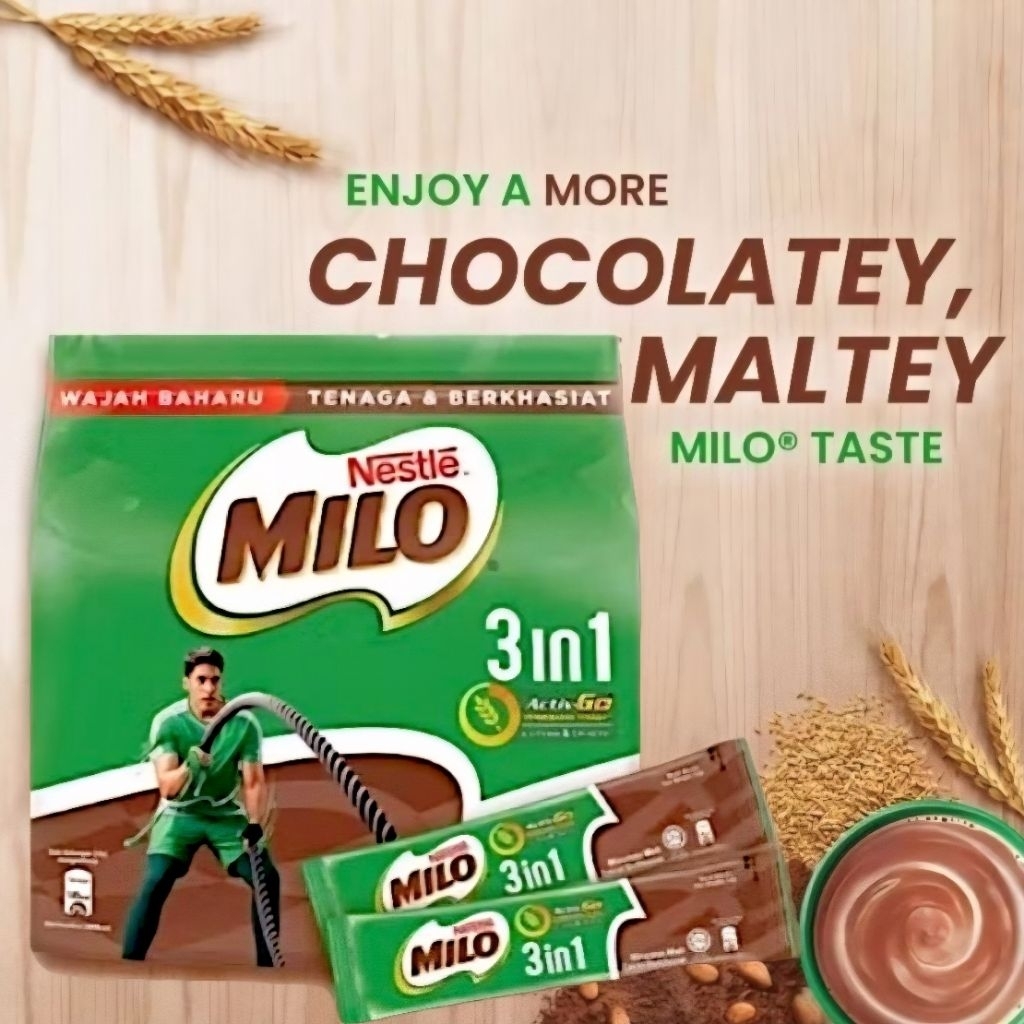 

MILO 3in1 | Minuman Cokelat Malt Chocolate