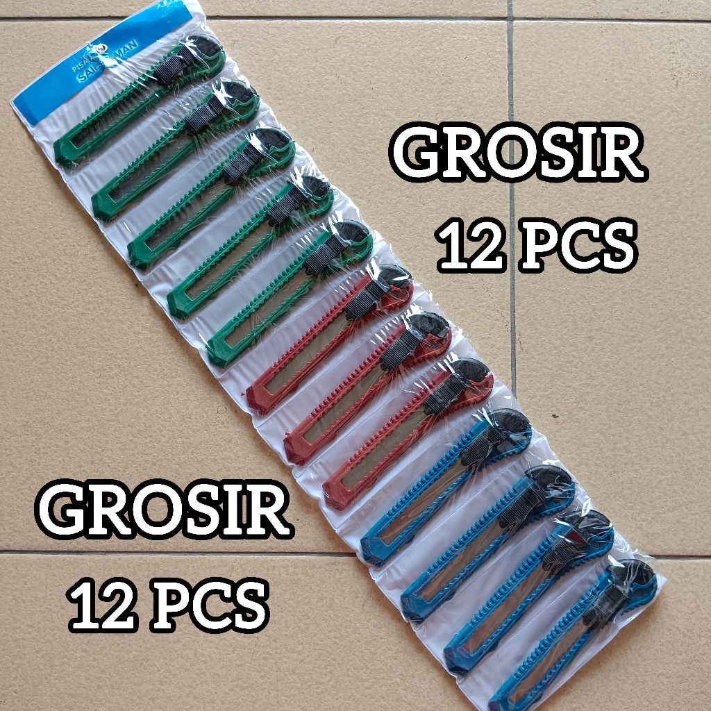 

[GROSIR 12 PCS] PISAU CUTTER BESAR L-500 MURAH MERIAH