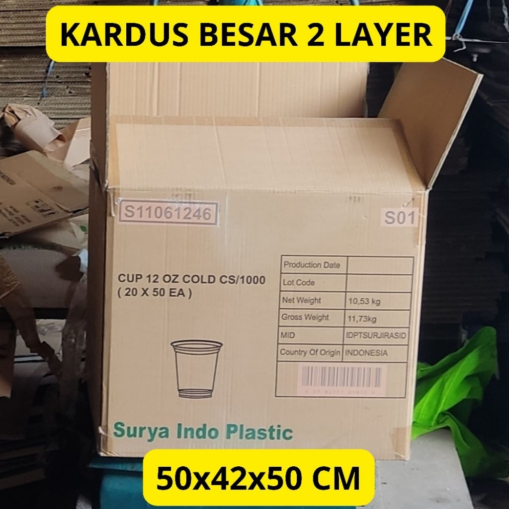 

Kardus Besar Bekas 2 Layer buat packing/Pindahan, Kemasan, dus box Grade A