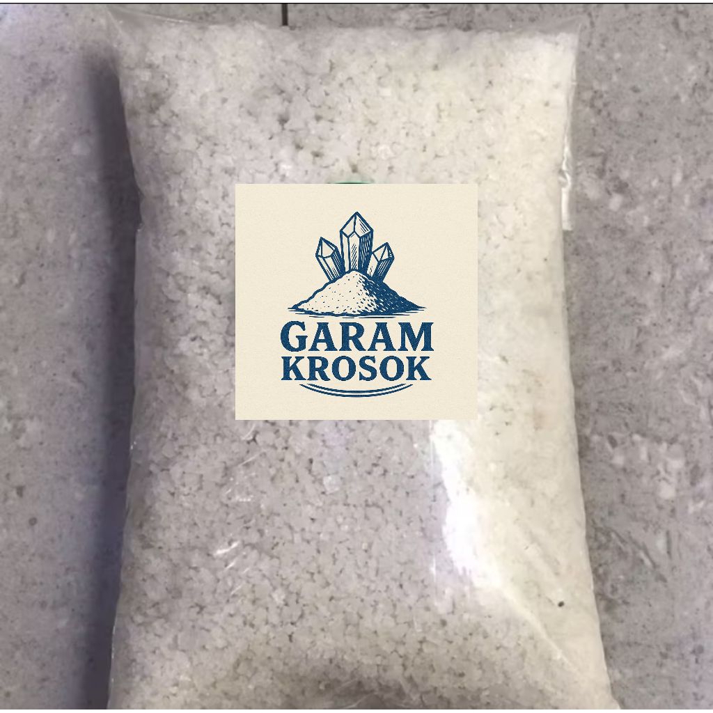 

PROMO GARAM KROSOK 1KG Garam Kasar Garam Murni 100% langsung dari petani garam garam ikan