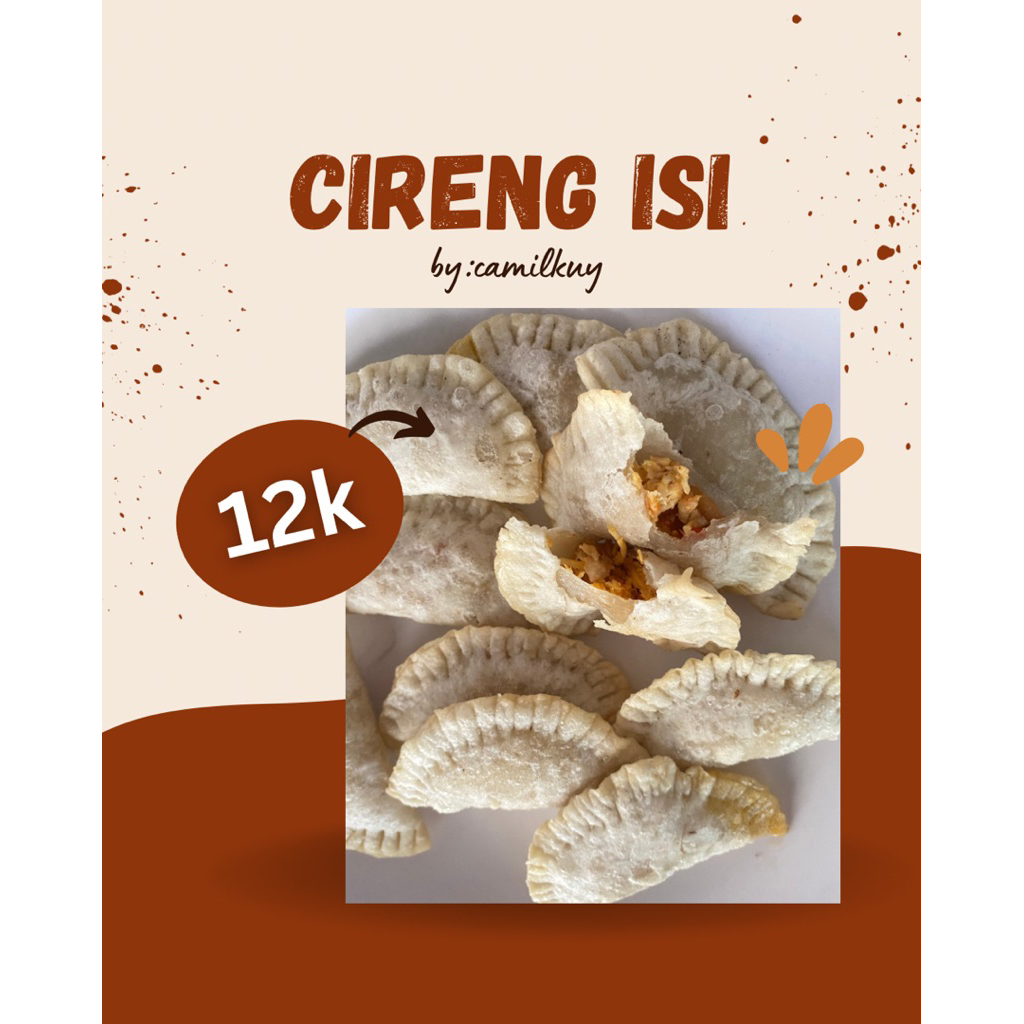 

cireng isi ayam suwir 10pcs per pack