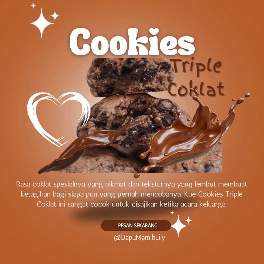 

Soft Cookies Triple Coklat Big Size - Fresh From the Oven