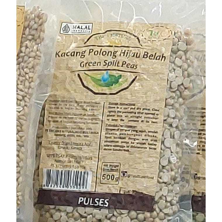 

[oddsolshop] pekanbaru/Trio Natural Green Split Peas 500GR / Kacang Polong Hijau Belah