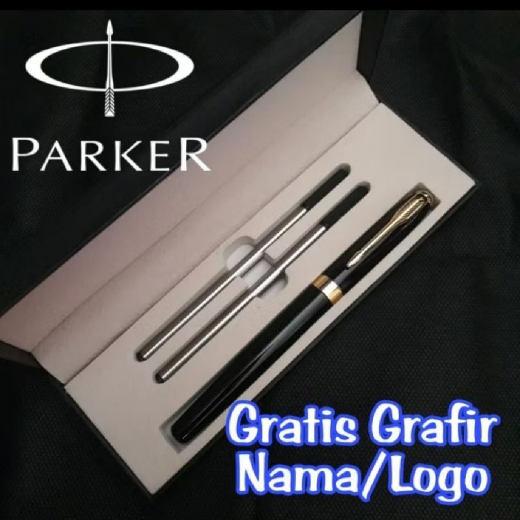 

Giftset Mewah 2 Refill Roller Ball Sign Pen Parker Gratis Grafir Nama
