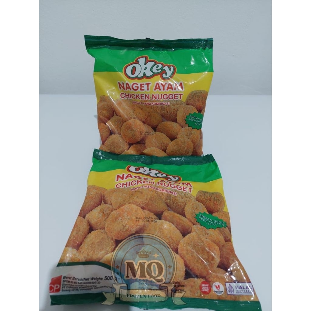 

Okey nugget bentuk coin 500gr