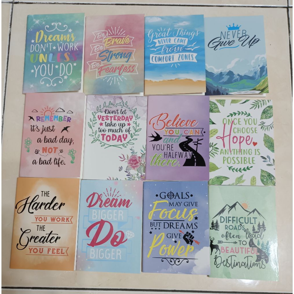 

Buku memo notes notebook diary agenda 10.5x13.5 cm