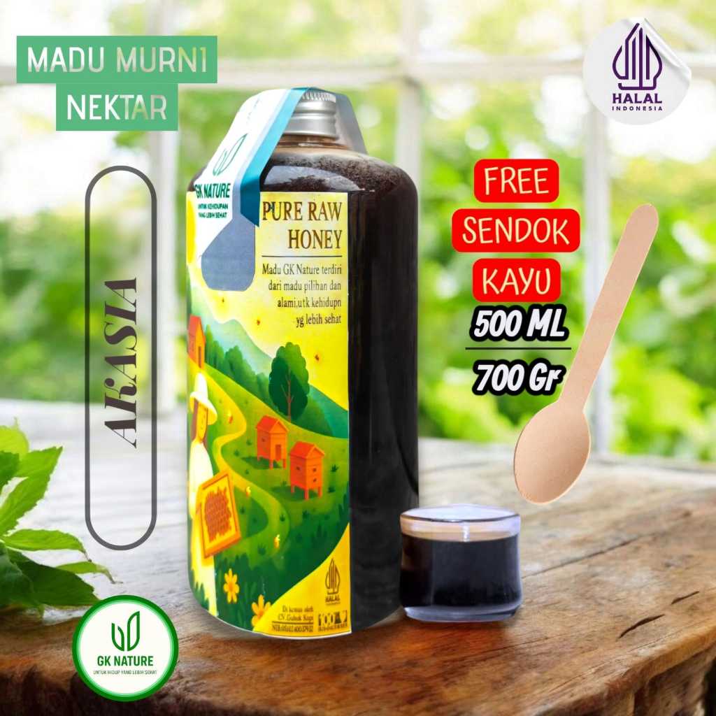 

Madu GK Nature Akasia Super Asli 100% l 500/700 ml/gr