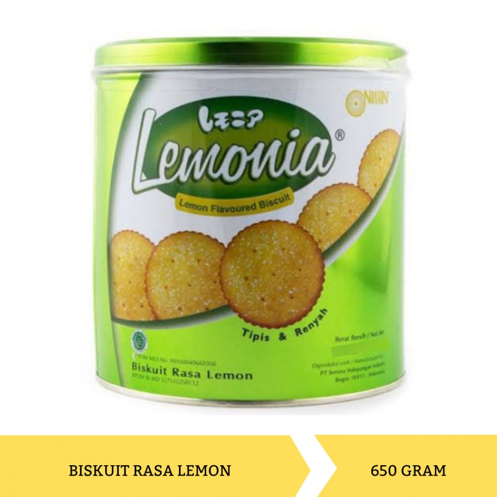 

PROMO Biskuit Nissin Lemonia Kaleng 650gr, Kue Kaleng Lemonia 650gr murah