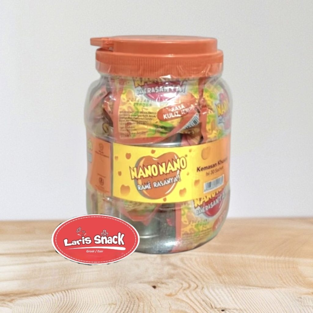 

Permen Nano Nano Manis Asam Asin Rame Rasanya Toples 12gr (Isi 30 Bks)