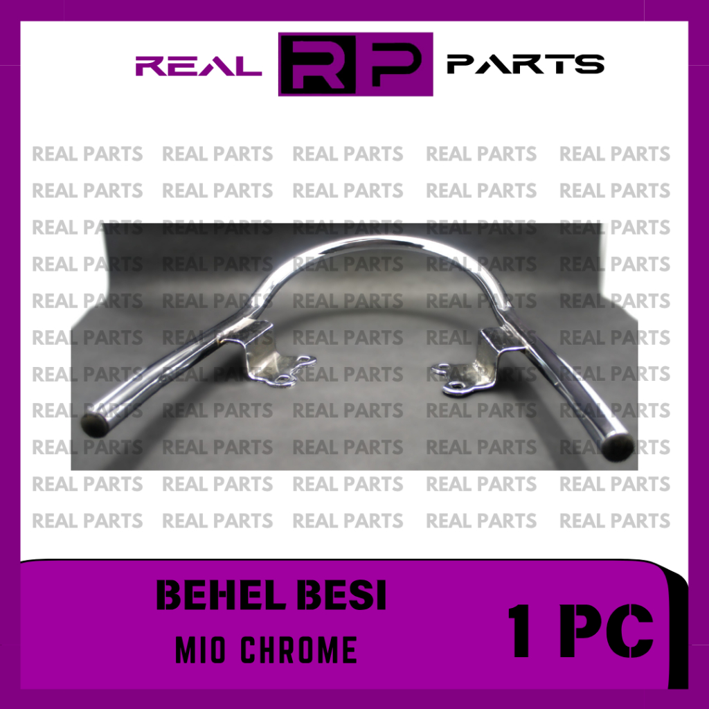REAL-PARTS/BEHEL-BESI/PEGANGAN-TANGAN-BELAKANG-MOTOR/YAMAHA/MIO/CHROME/GRADE-ORI