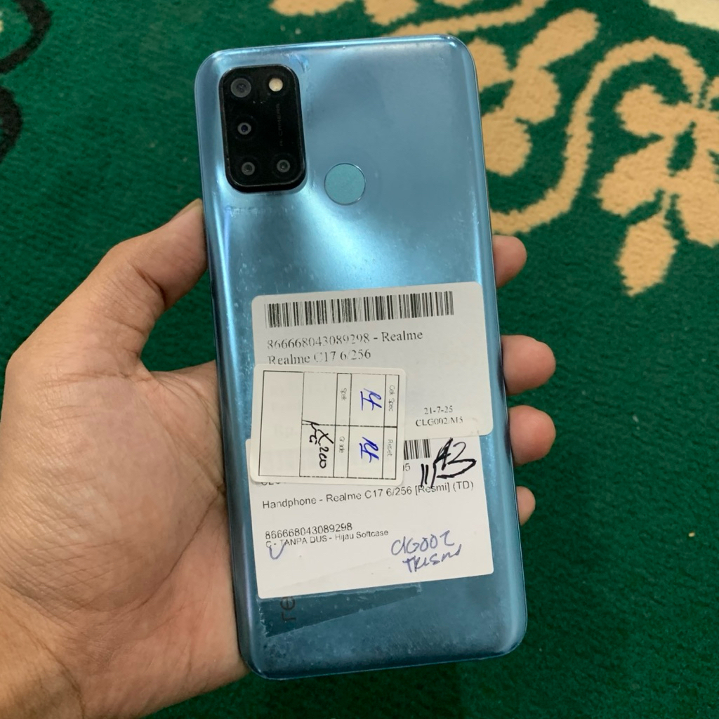 REALME C17 6/256 NORMAL ORIGINAL | HP SECOND MURAH BERGARANSI