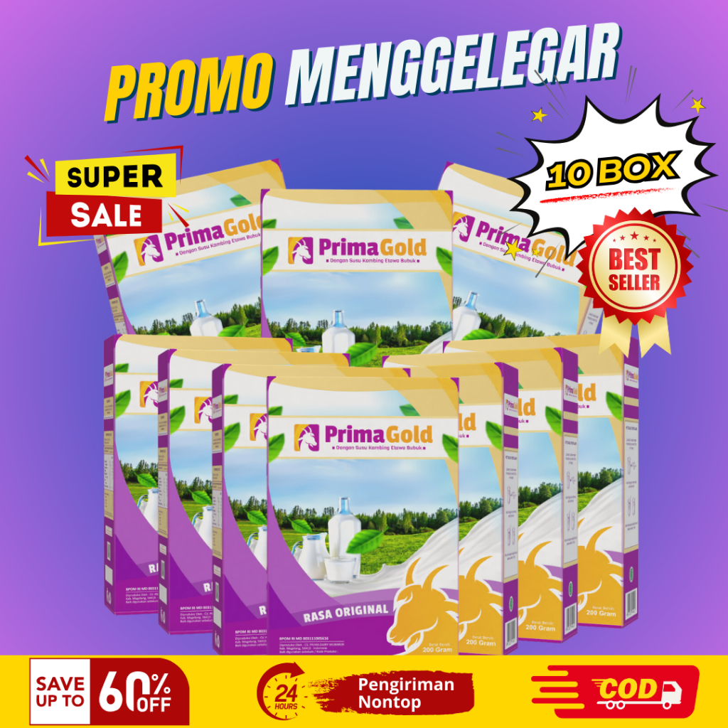 

Promo 10 Box PRIMAGOLD | Susu Bubuk Prima Gold