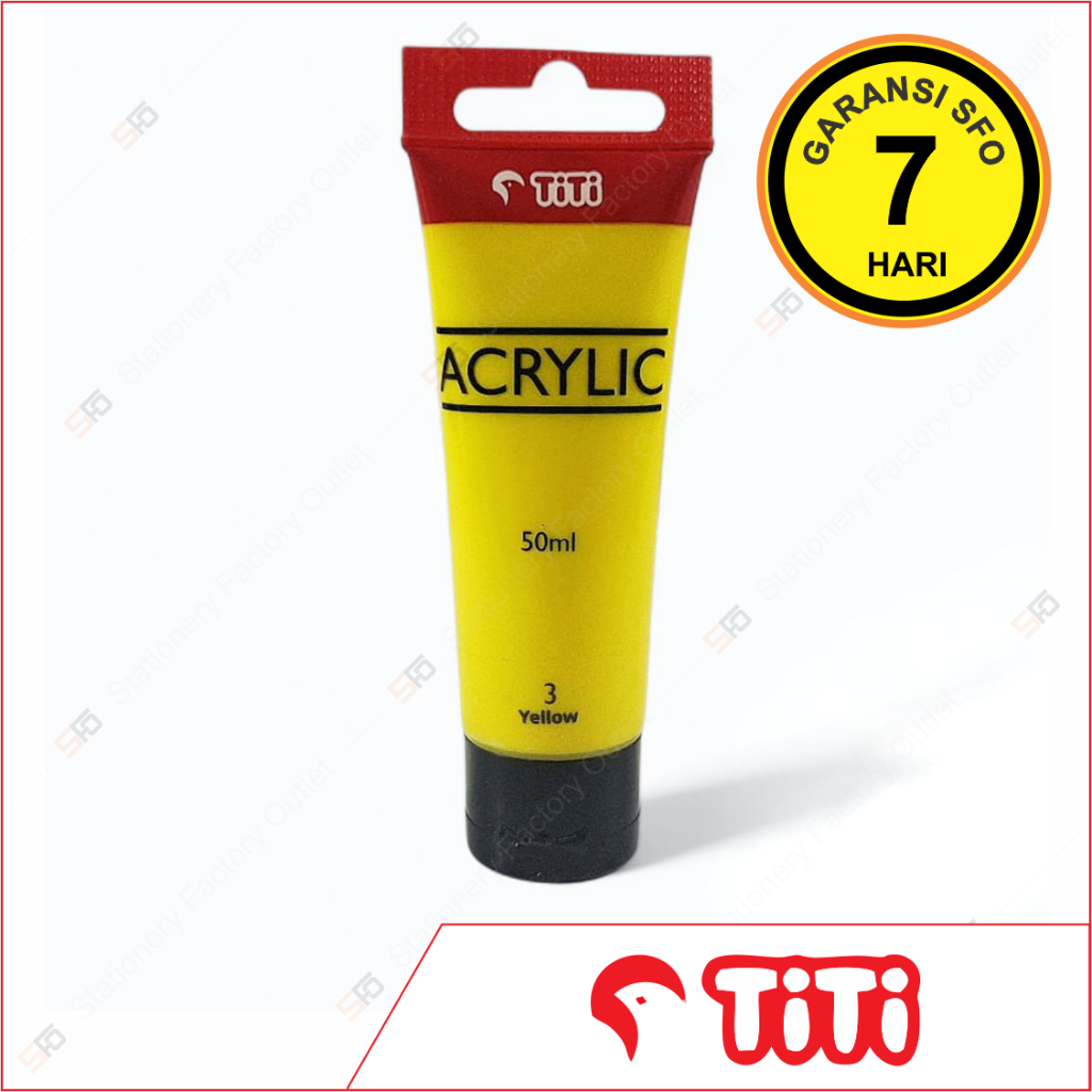 

Cat Acrylic Titi 50ml Satuan 3 - Yellow - SFO Semarang Official