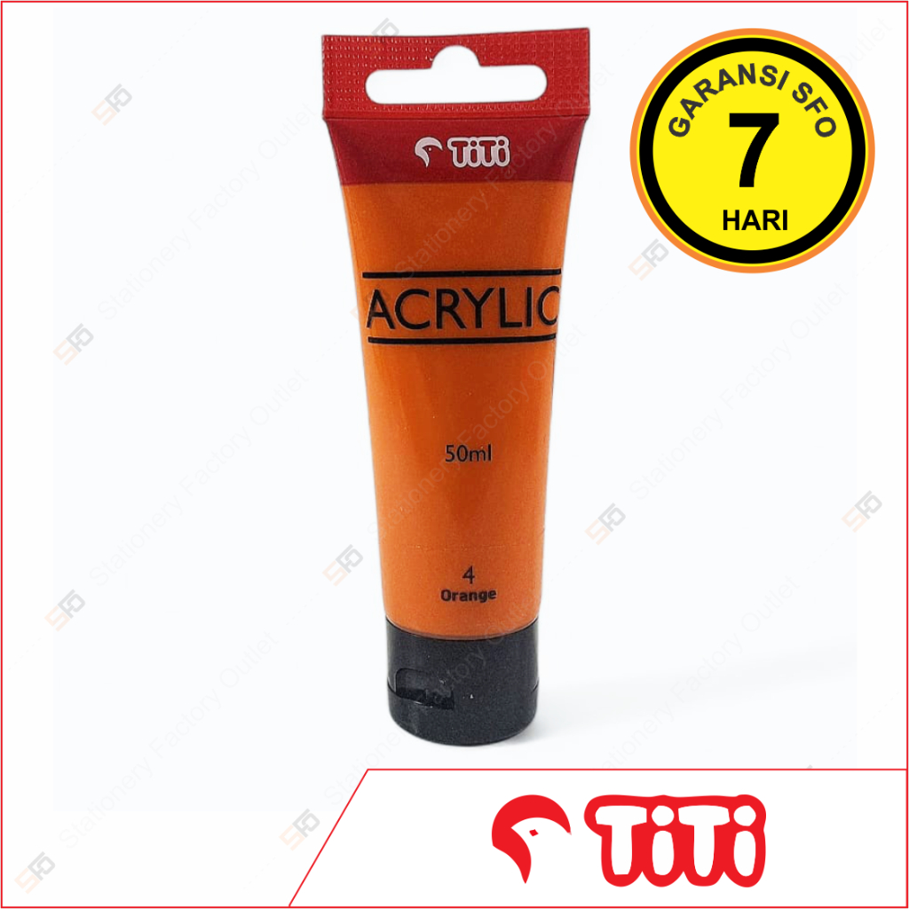 

Cat Acrylic Titi 50ml Satuan 4 - Orange - SFO Semarang Official