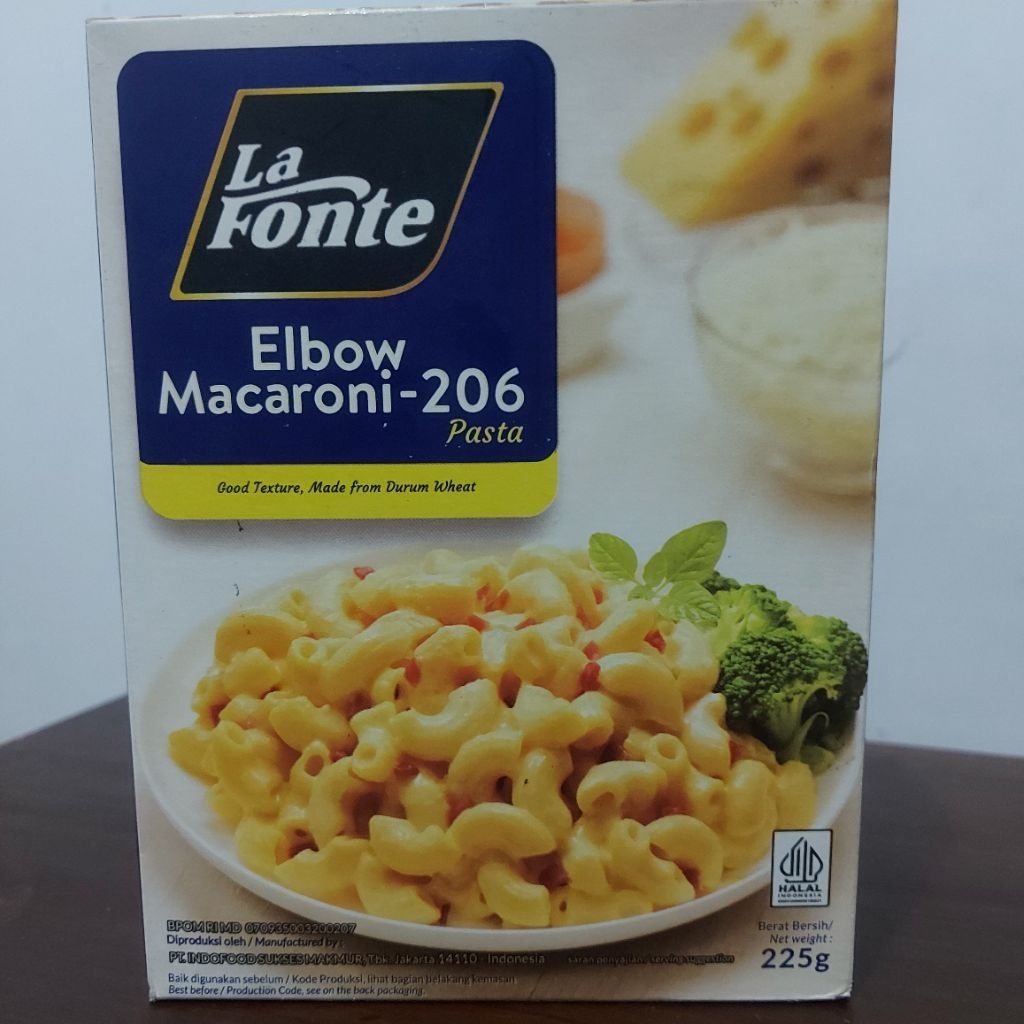 

LaFonte La Fonte Elbow Macaroni 206 Pasta 225gr x 2 pcs