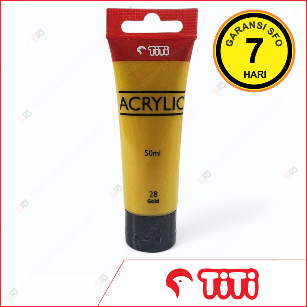 

Cat Acrylic Titi 50ml Satuan 28 - Gold