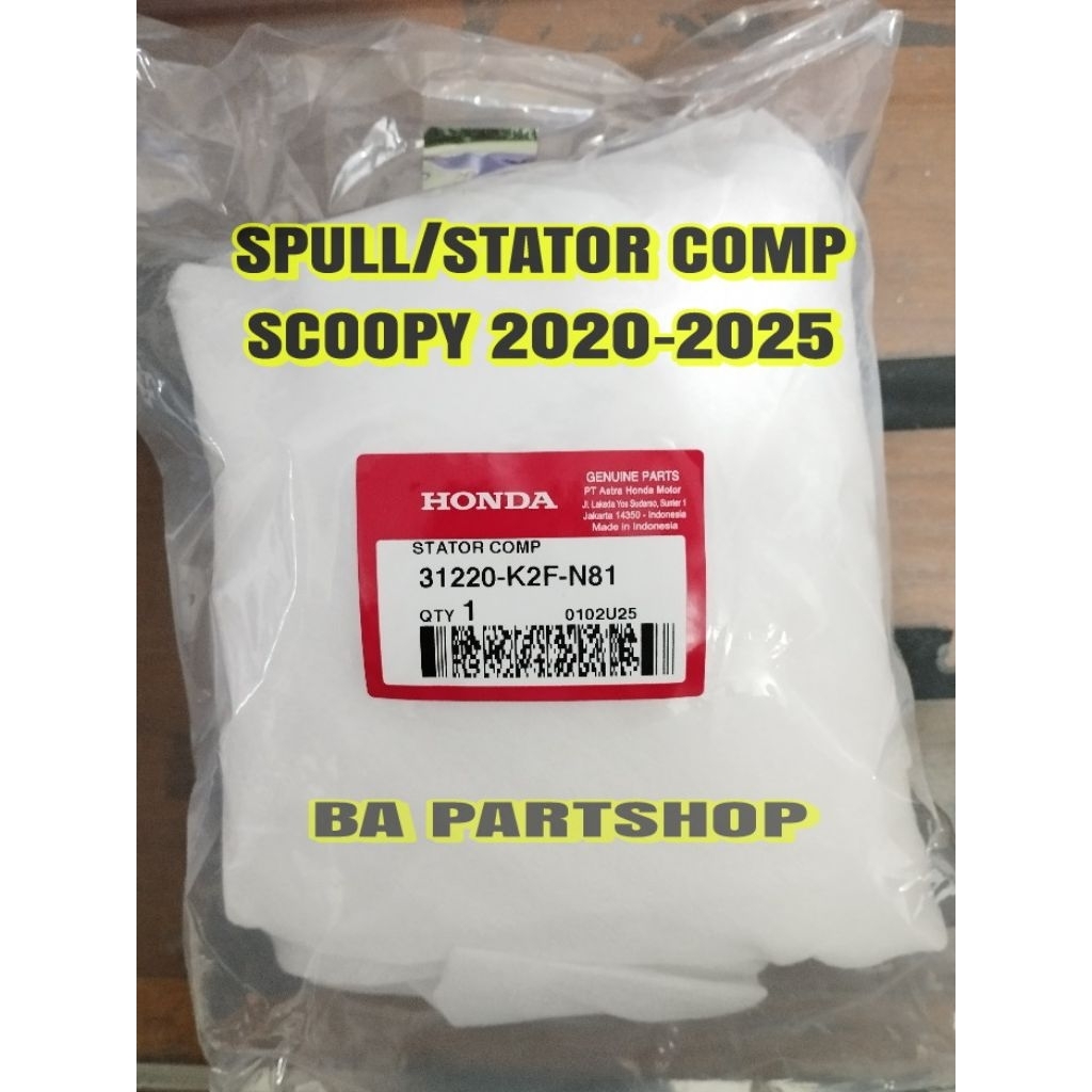 SPULL STATOR COMP SCOOPY K2F ORI AHM 31220K2FN81 31220K2FN01