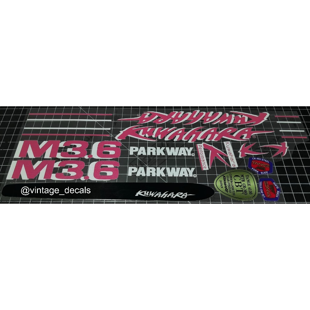 sticker decals sepeda kuwahara M36 Parkway