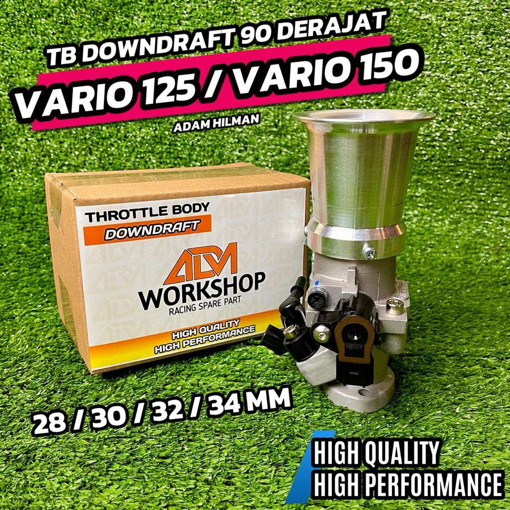 TB DOWNDRAFT 90 DERAJAT / THROTTLE BODY DOWNDRAFT VARIO 125 / VARIO 150  ADAM HILMAN