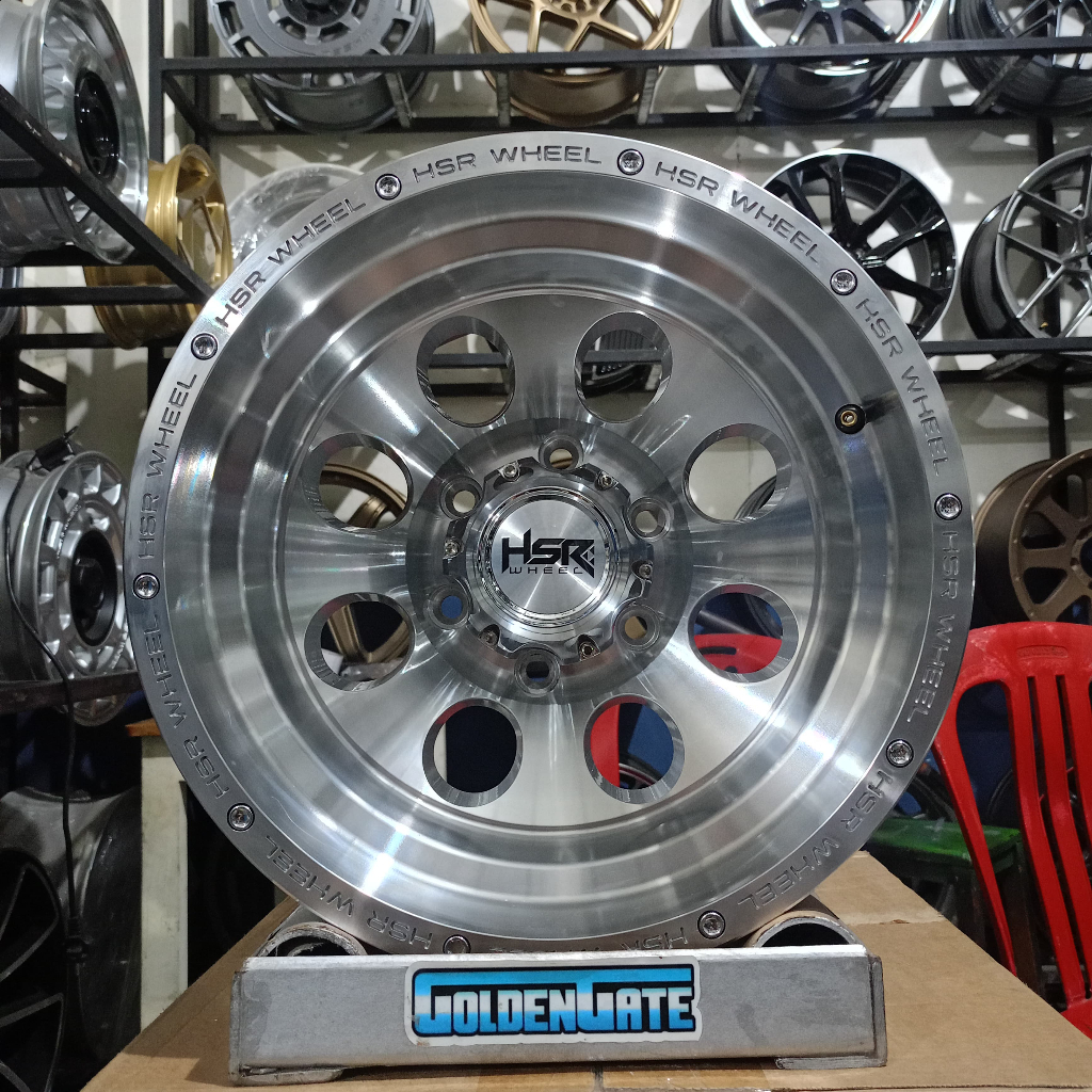Velg mobil r15 mickey thompson pcd 6x139,7 lebar 10 hsr duffy untuk Hardtop, Terrano, Phanter dll