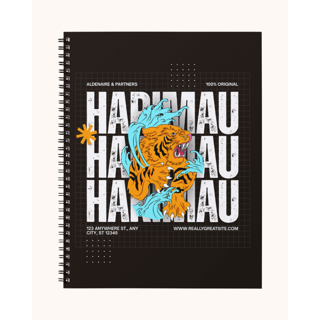 

Notebook Reflektif A5 Spiral – 50 Halaman Hitam Putih | HVS 80gsm & 100gsm – Harimau
