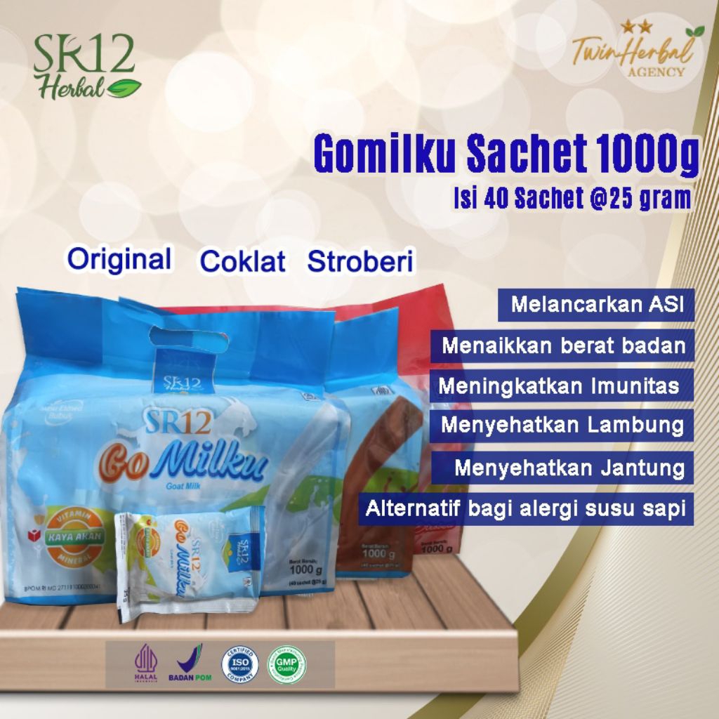 

susu kambing etawa gomilku sachet isi 40 @25g