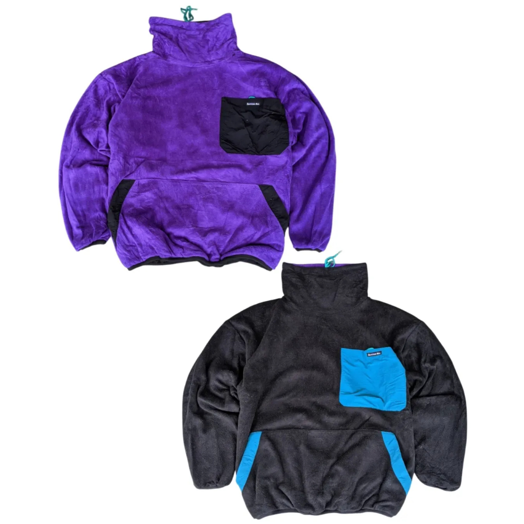 THOUSAND MILE - Jaket Sherpa Outdoor Reversible Bolak Balik Turtleneck Unisex Pria Wanita Made in US