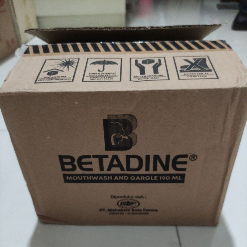 betadine mouthwash and gargle 190 ml 1 dus