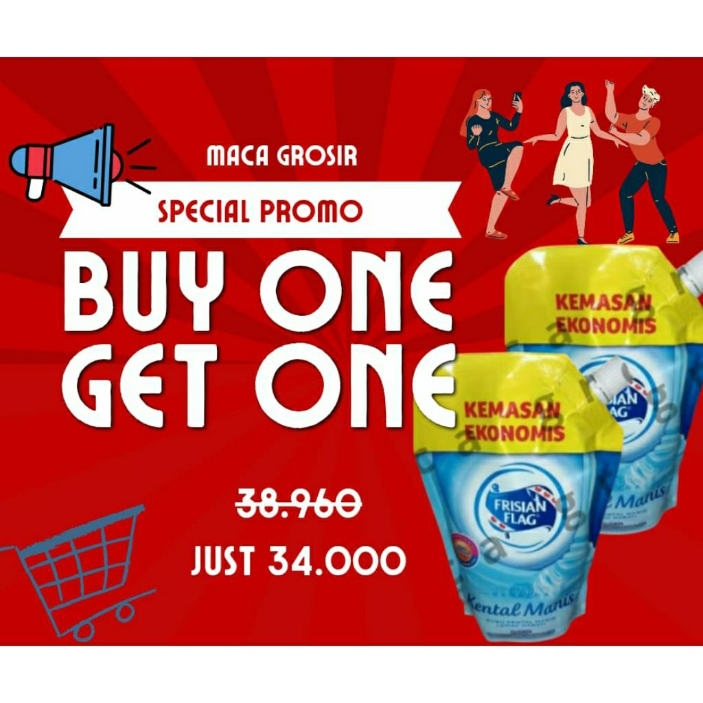 

PROMO! BUY1 GET1 SKM FRISIAN FLAG POUCH 545g