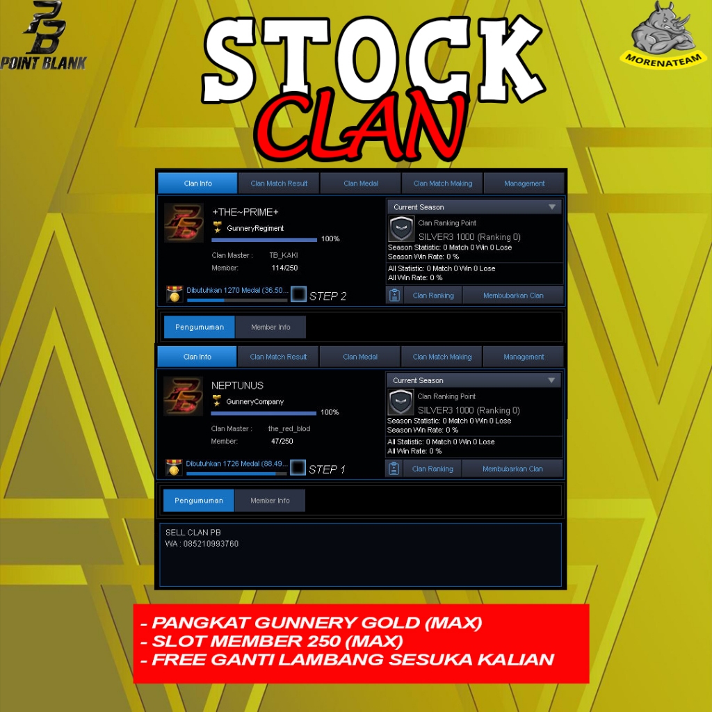 PROMO CLAN PB GAME UNTUK PC/LAPTOP