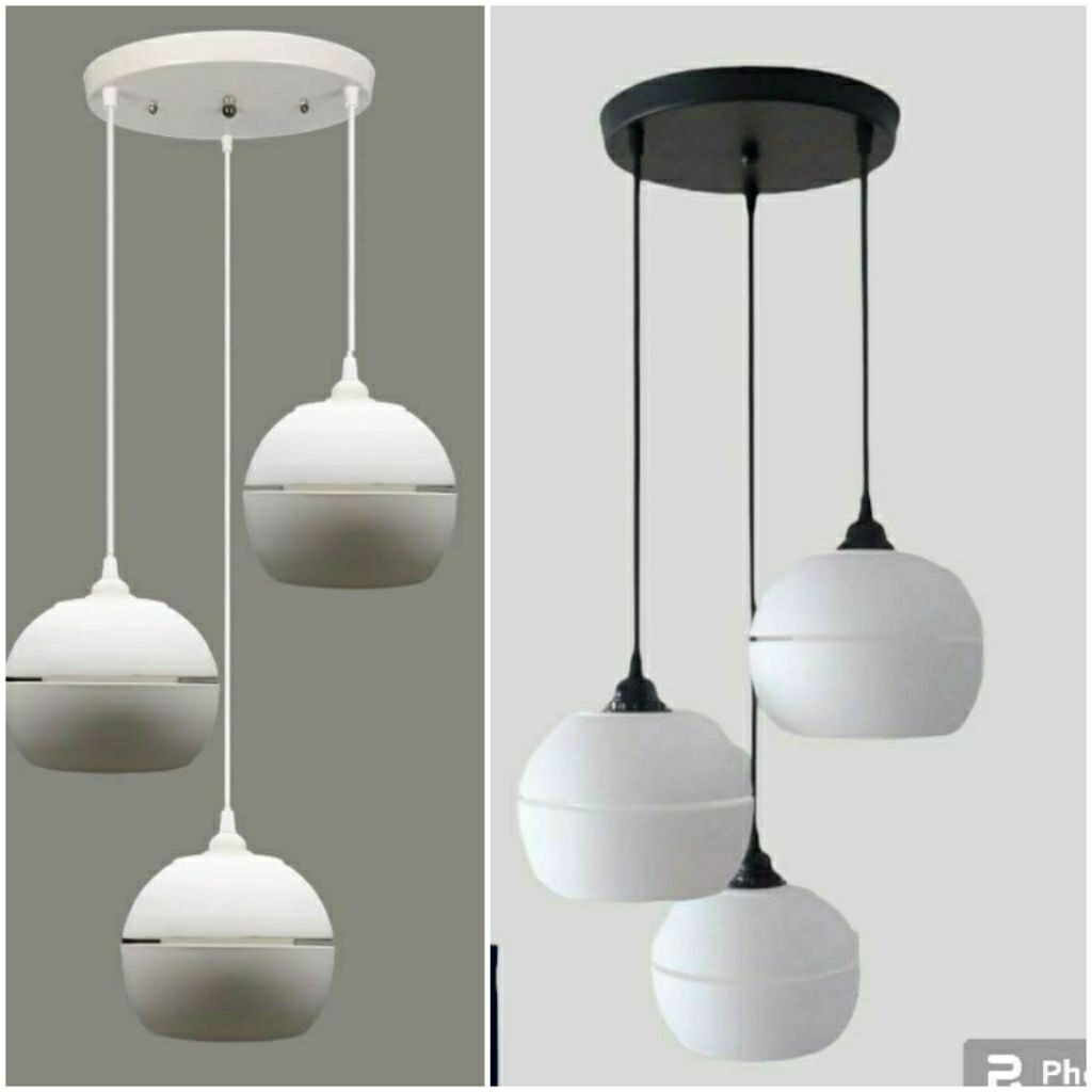 LAMPU GANTUNG BULAT  MINIMALIS / LAMPU GANTUNG PVC