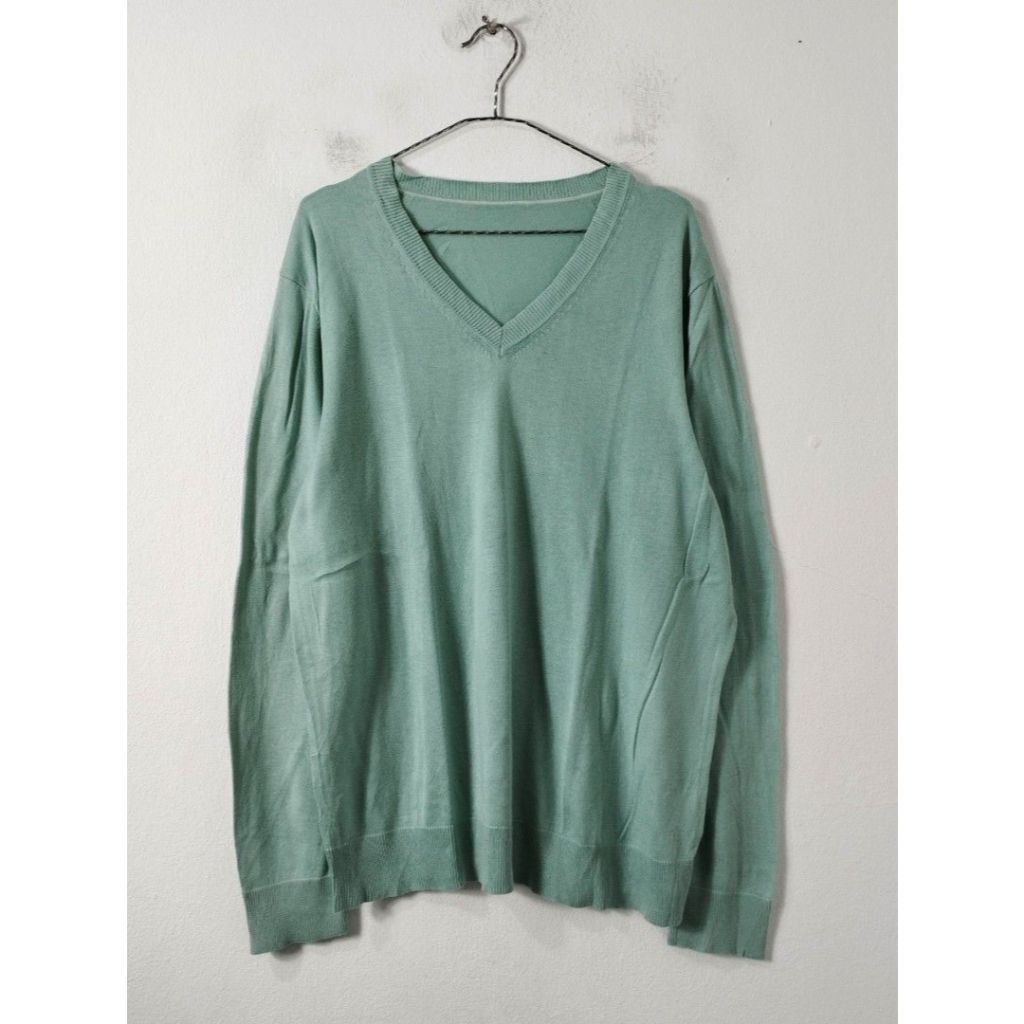 Knitwear Hijau Wanita Lengan Panjang