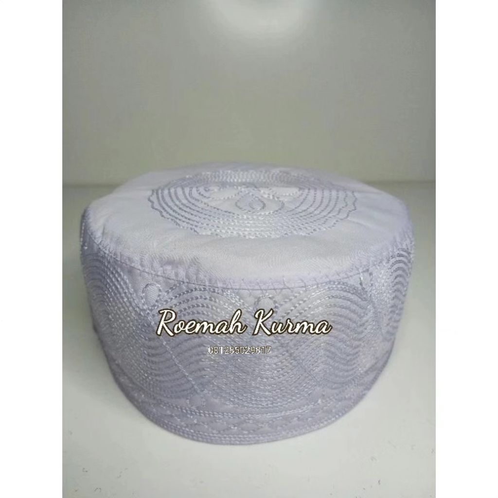Peci haji umroh motif bordir