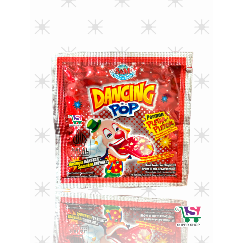 

Dancing Pop Permen Pletak Pletok 3 Gram ECERAN