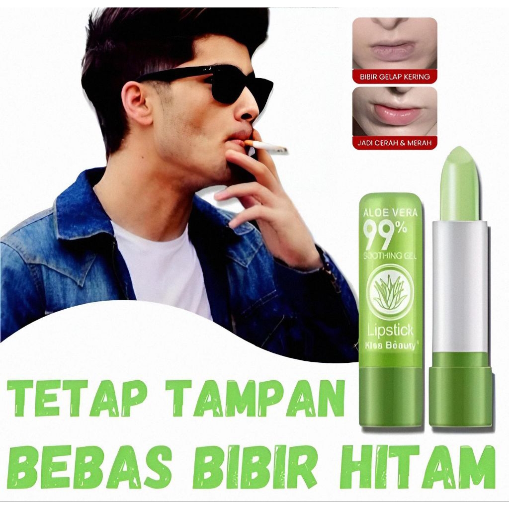 Pelembab Bibir Pria Pencerah Bibir Hitam permanen