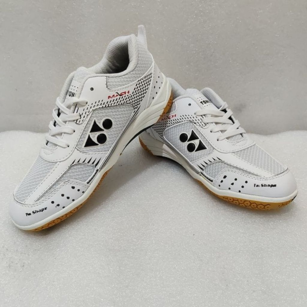 Sepatu Badminton Wanita Warna Mach Putih Hitam Size 36 - 41 Sepatu Olahraga Voli Senam Lari Dengan O