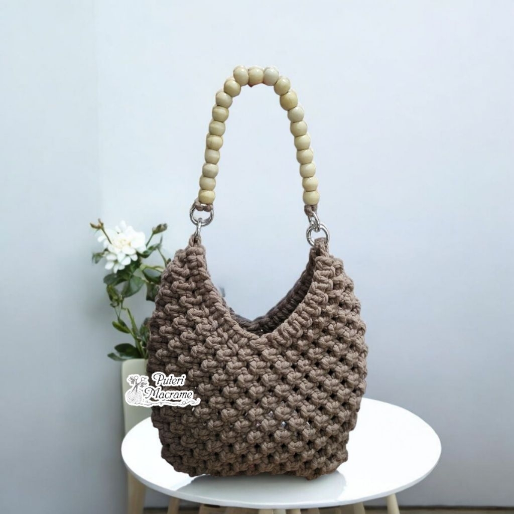 Tas Macrame Hobo, Hobo Bag Macrame
