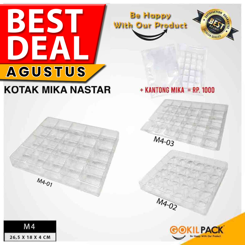 

Mika Tray Kue Tatakan Sekat Nastar Isi 20/24/30 | M4