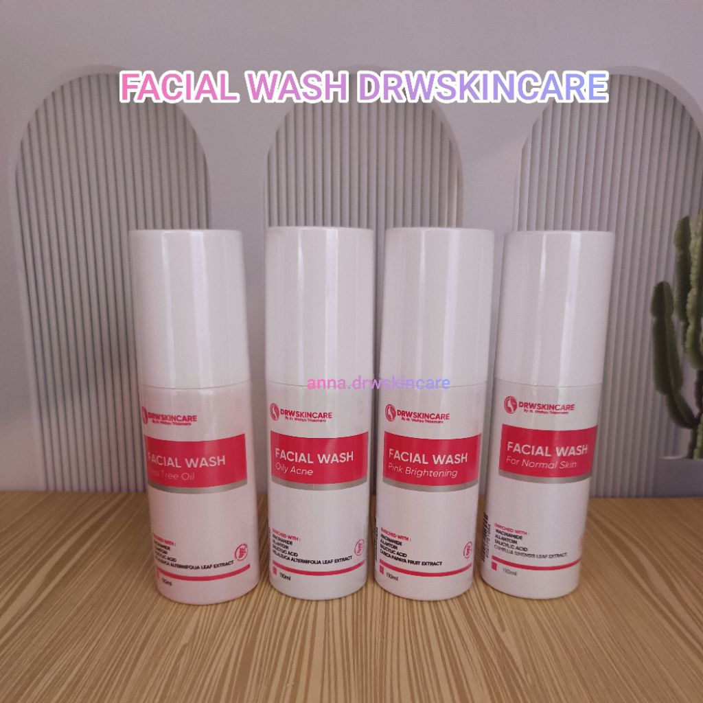 Drw skincare facial wash untuk kulit berjerawat berminyak normal kering