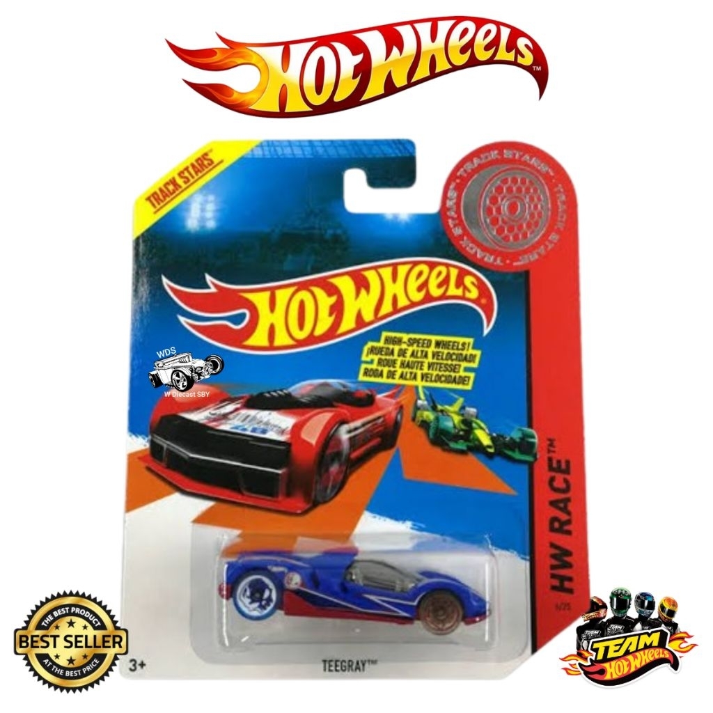 Hot Wheels High Speed Wheels Teegray Ban Kancing Mainan Mobil Balap