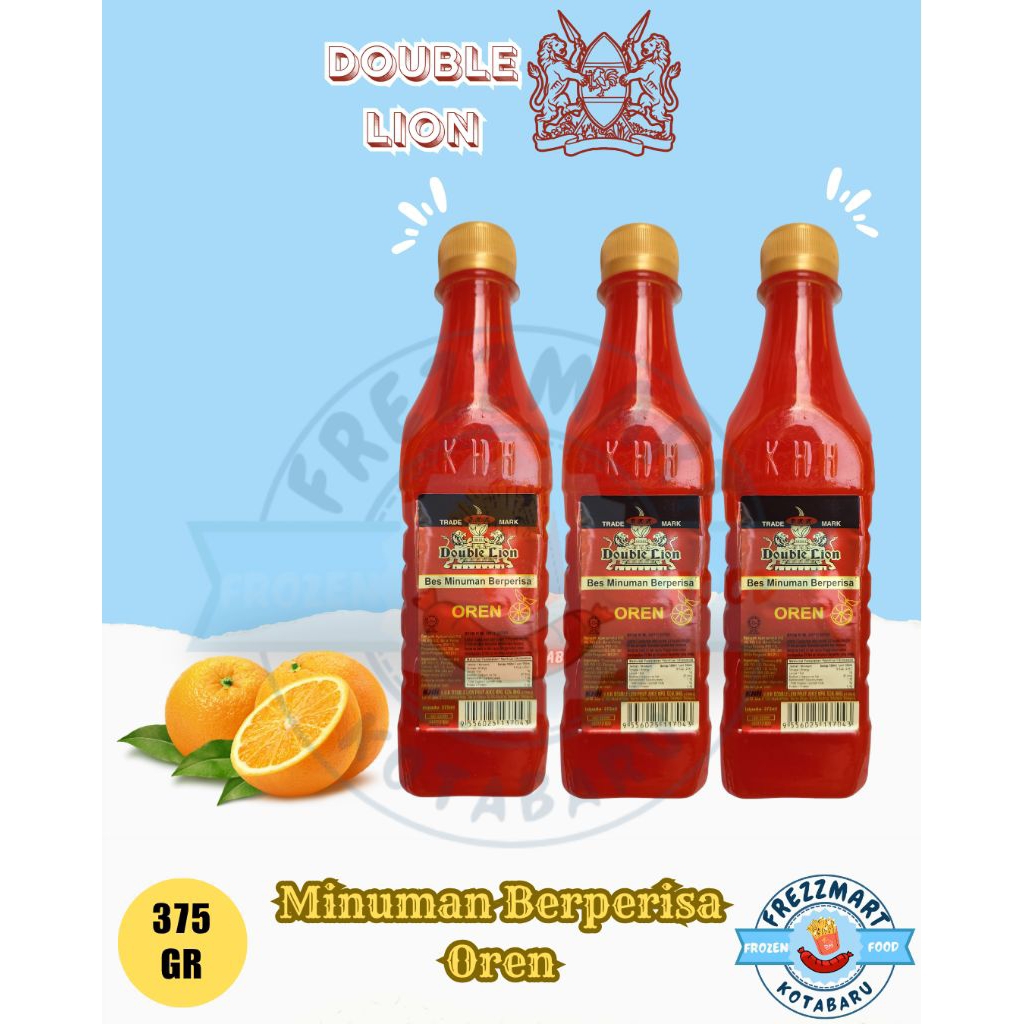 

Sirup Double Lion Rasa Oren 375 GR Frezzmart Kotabaru