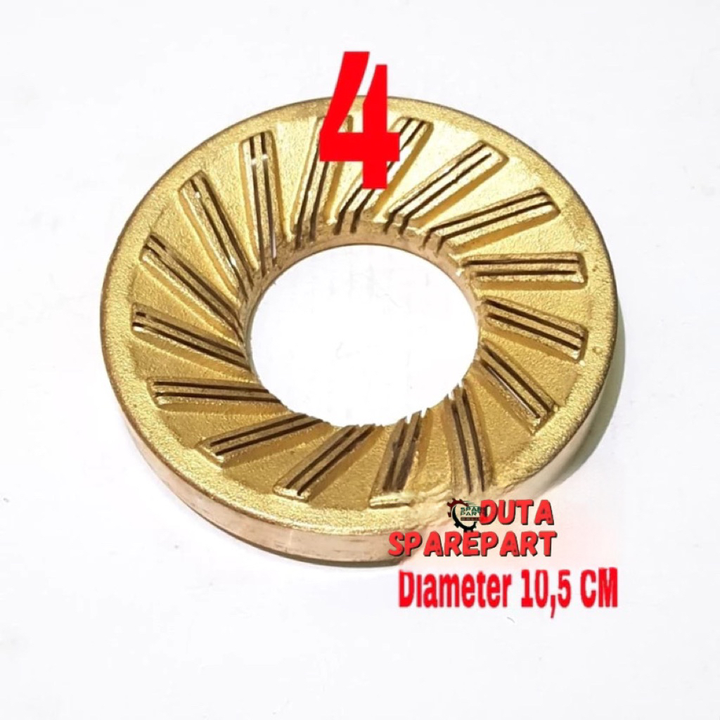 No. 04 Burner kompor gas model Xentro Lama besar - kuningan kompor blue gas