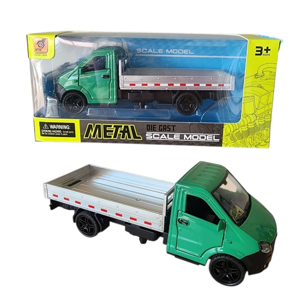 MAINAN ANAK PICK UP BESI HIJAU DIE CAST MOBIL PICK UP BESI 1:36  MOBIL KOLEKSI PICK UP BESI DIE CAST